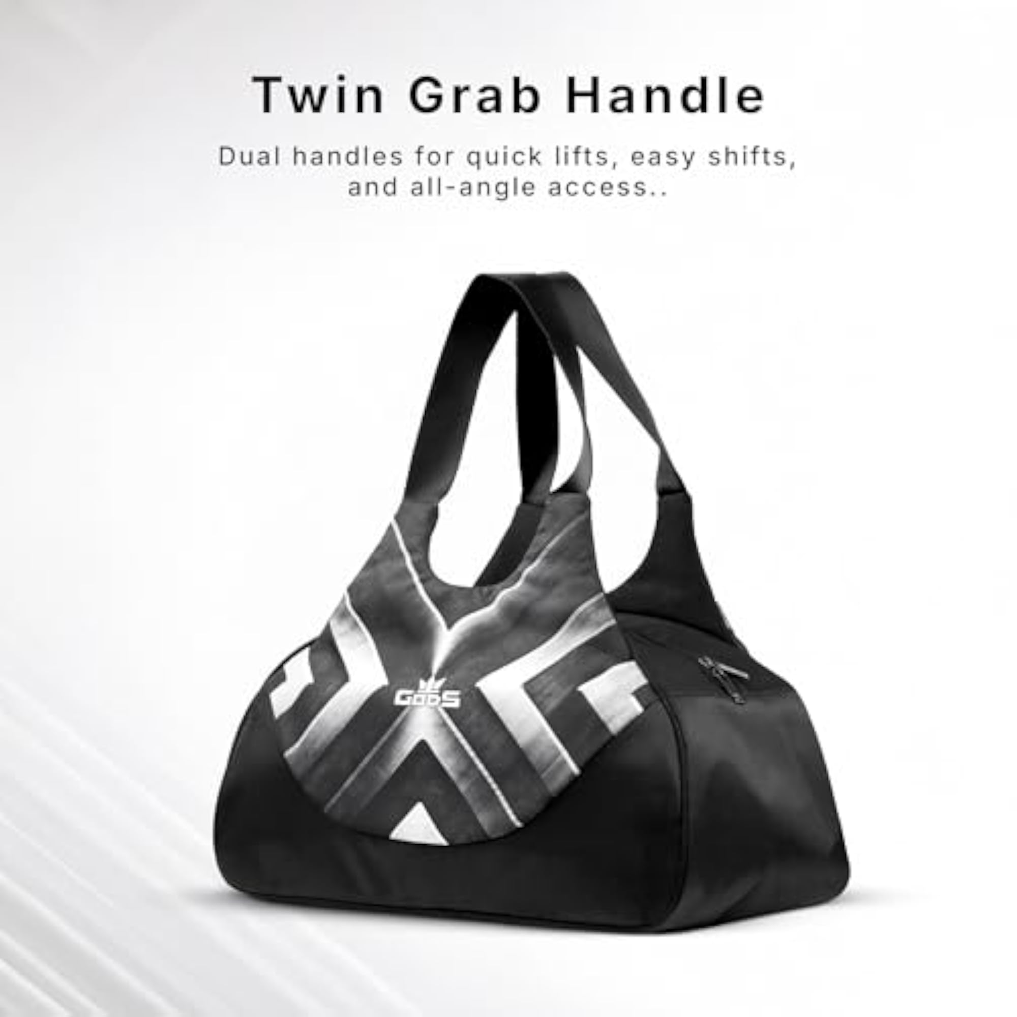 Creed Crypto Duffle Bag, 35L Lightweight & Water-Resistant